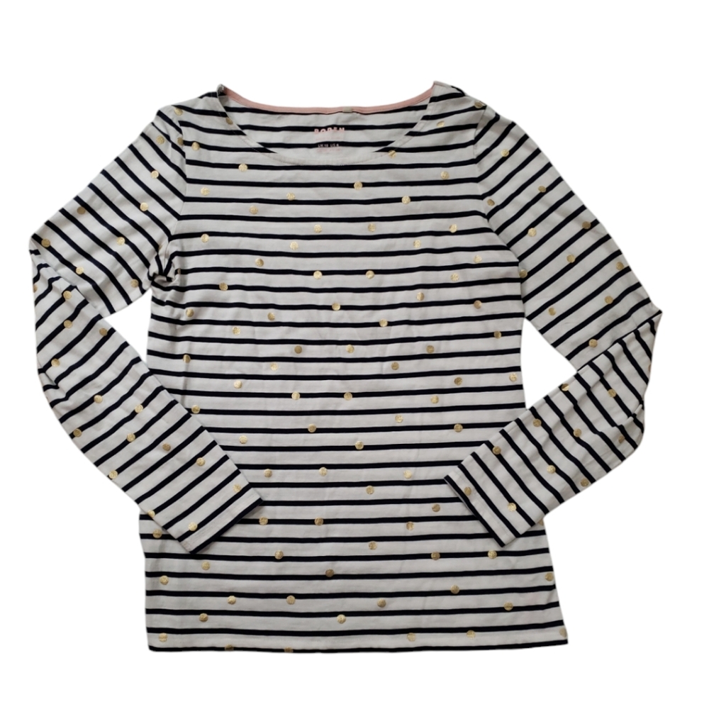 Boden Striped Polka Dot Women's Long Sleeve Size 6